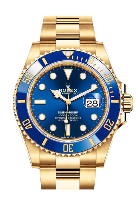 submariner blue gold rolex|Rolex Submariner blue bezel price.